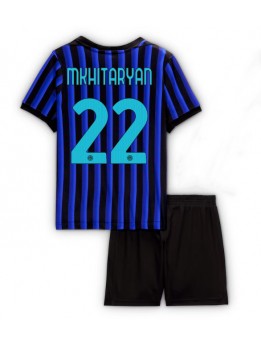 Inter Milan Henrikh Mkhitaryan #22 Dječji Domaci Dres kompleti 2025-26 Kratak Rukavima (+ kratke hlače)